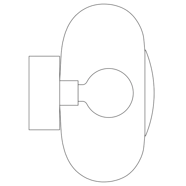 Horizon Wall / Ceiling lamp 21 cm Chestnut Brown