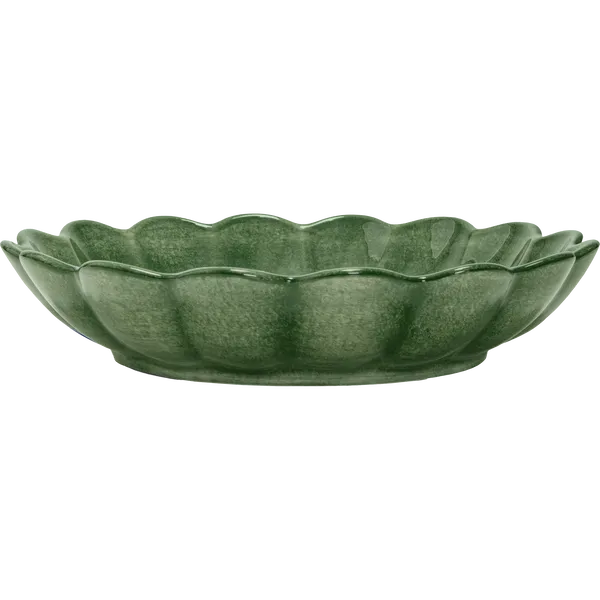 Oyster Skål 24 cm Skovgrøn