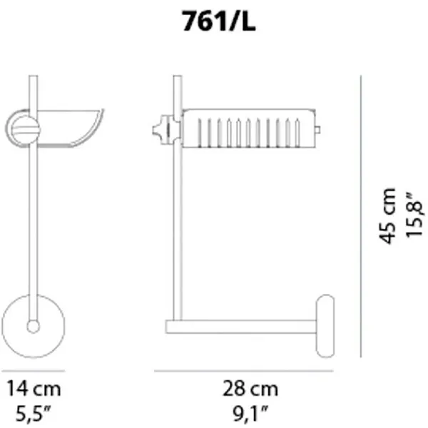 Colombo 761 Seinävalaisin Anodic Bronze