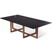 Ninety Soffbord 120x60x40 cm Smoked Oak/Nero Marquina