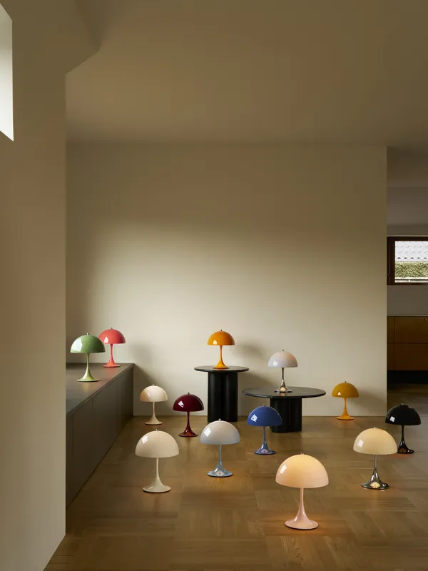 Panthella 250 Bordlampe Bærbar Opaque Orange
