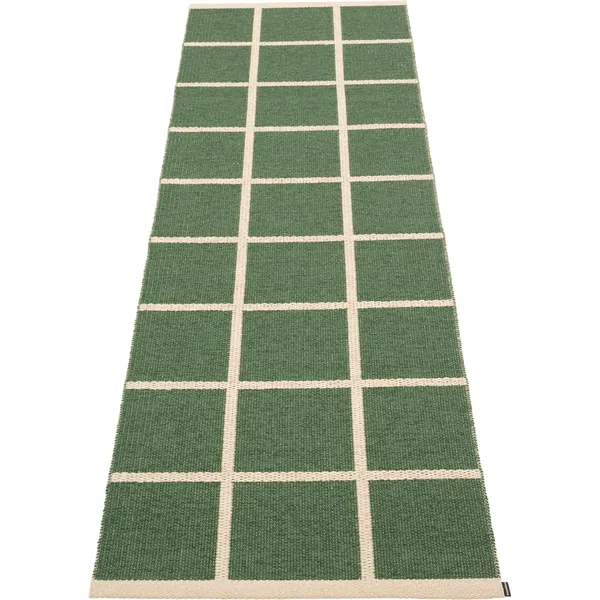 Criss Plastmatte Leaf / Cream 70x225 cm