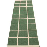 Criss Plastmatte Leaf / Cream 70x225 cm