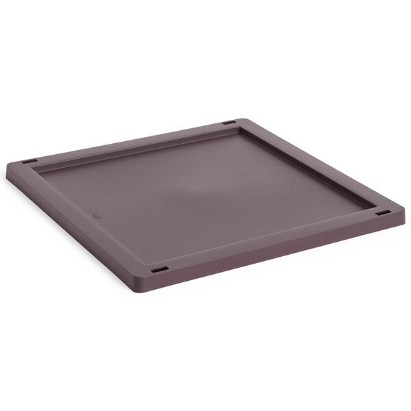 Colour Crate Plastic Medium Square / Cube Låg Bordeaux