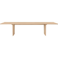 Private Spisebord 320 cm Lyst Bejdset Egetræ