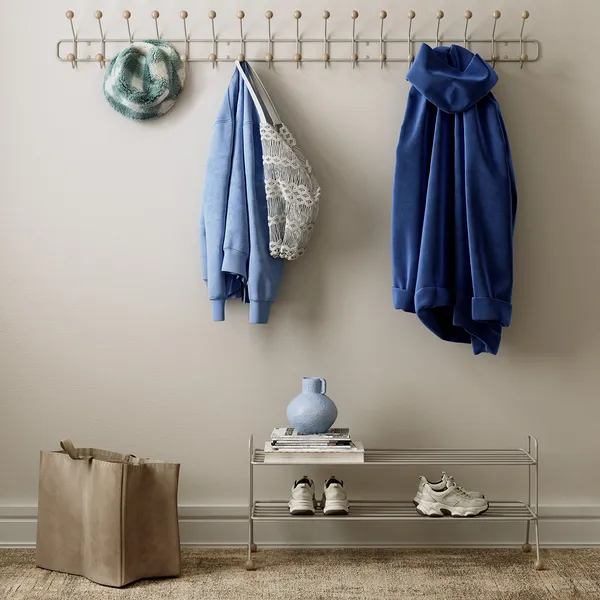 Bill Shoe Shelf L Greige