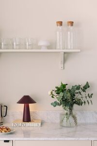 Cannes Bordslampa Portabel Vinröd