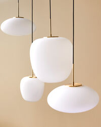 Muse Ellipse Pendellampe Ø40 cm Hvid