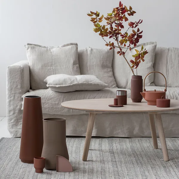 Mahi Uldtæppe 80x250cm Offwhite/ Grå
