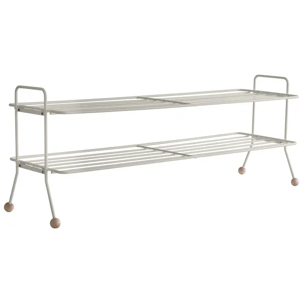 Bill Shoe Shelf L Greige
