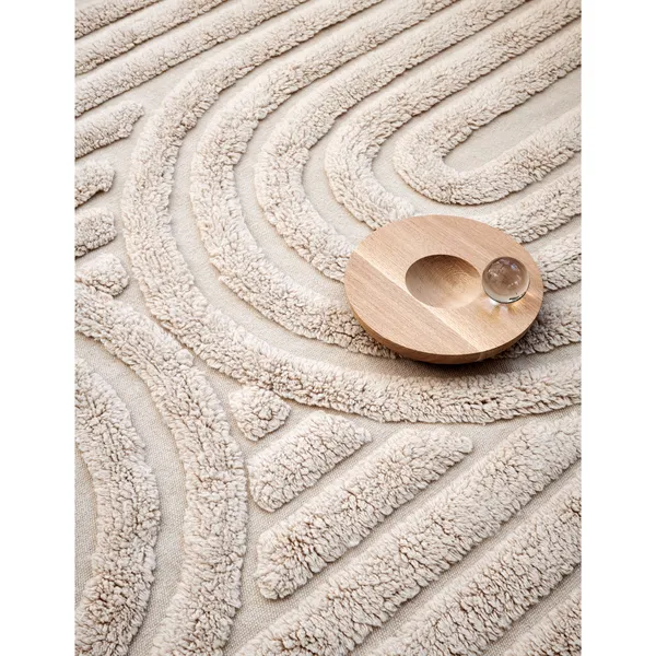 Curve Tæppe 250x350 cm Natural Beige
