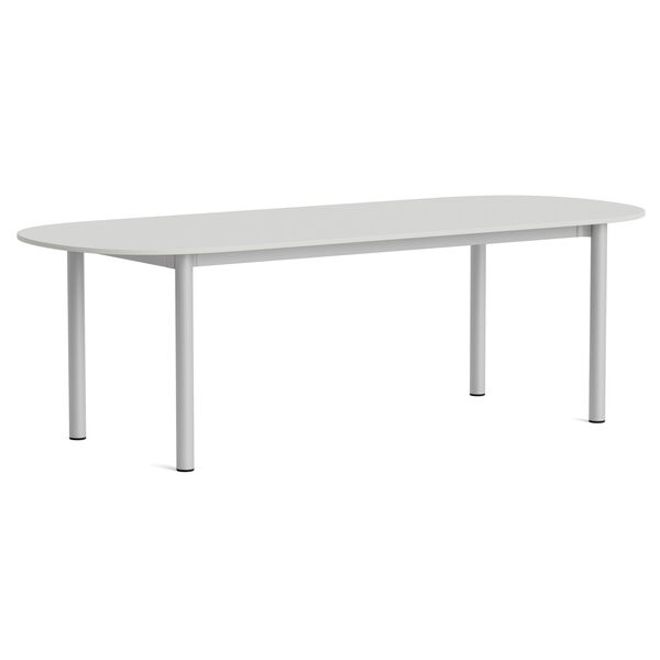 Annex Bord Aflang 95x240 cm Aluminium / Linoleum Cloud Grey
