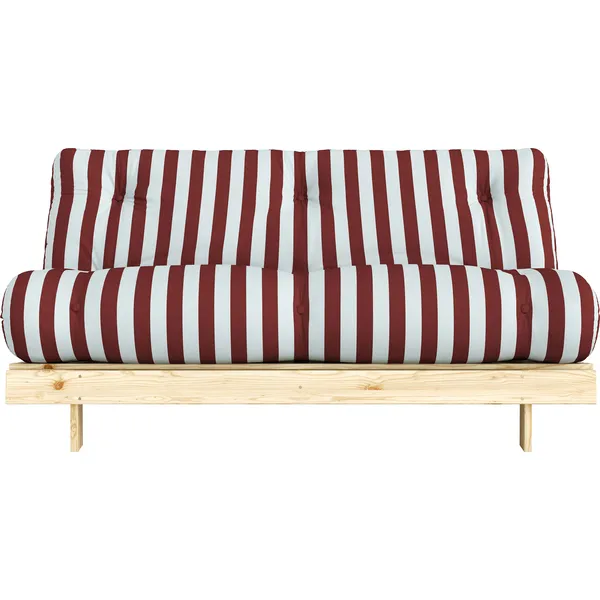 Roots Sovesofa 160x200 cm Bourgogne / Lyseblå