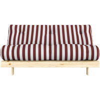 Roots Sovesofa 160x200 cm Bourgogne / Lyseblå