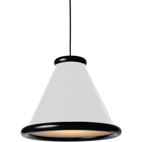 Belle Pendant Ø36 Glossy White / Glossy Black