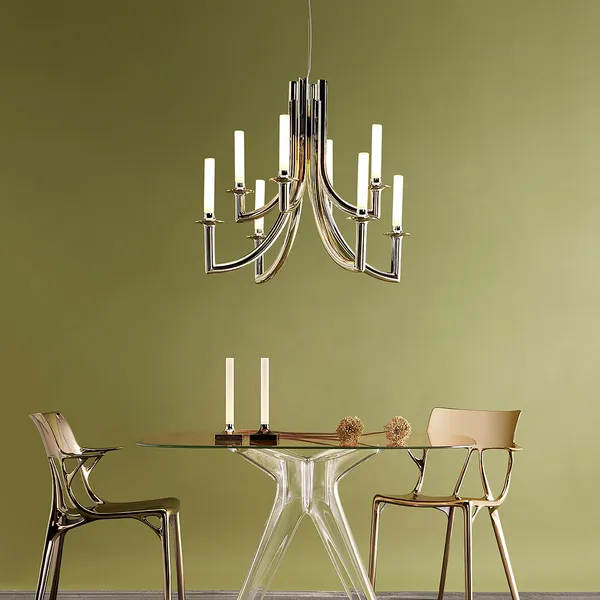 Khan Metal Lysekrone Champagne