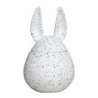 Eating Rabbit Purkki Kannella 14 cm White Dot