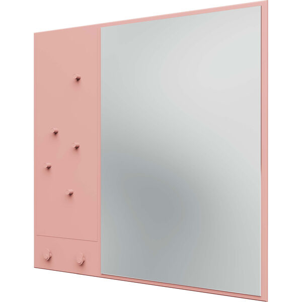 Memo Wall Mirror With Notice Board Ruby