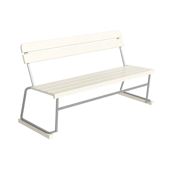 Sofa 3 140 cm Hvid Eg / Varmgalvaniseret Stål