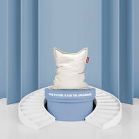 Recycled Original Slim Cord Sittsäck Cream