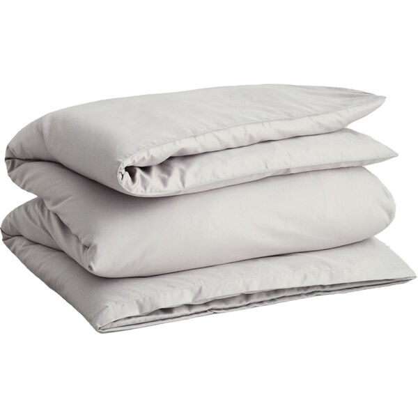 Sateen Påslakan 220x220 cm Moon Grey