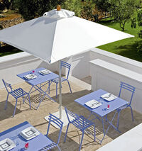 Flower Foldbart Bord 80x80 cm Plumbago Blue