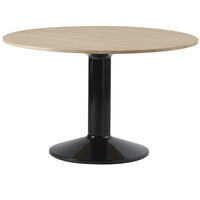 Midst Ruokapöytä Ø120 cm Öljytty Tammi / Musta