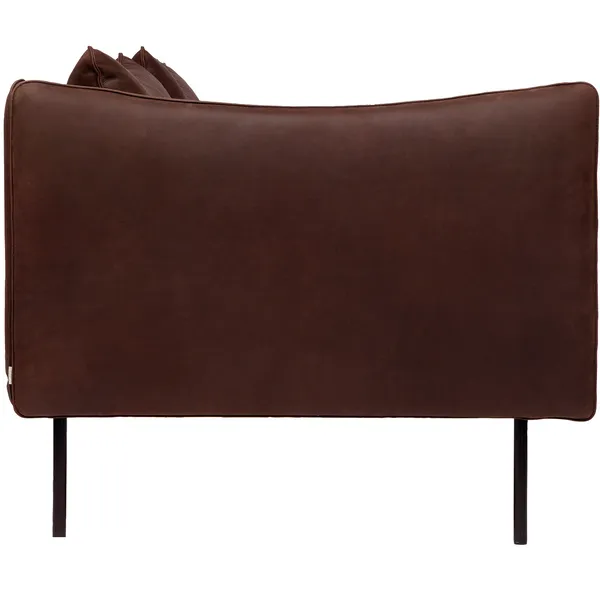 Tiki Soffa 3-Sits Svarta Ben / Vintage Dark Chocolate
