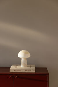 Fungo Swirl Bordlampe 16 cm Beige