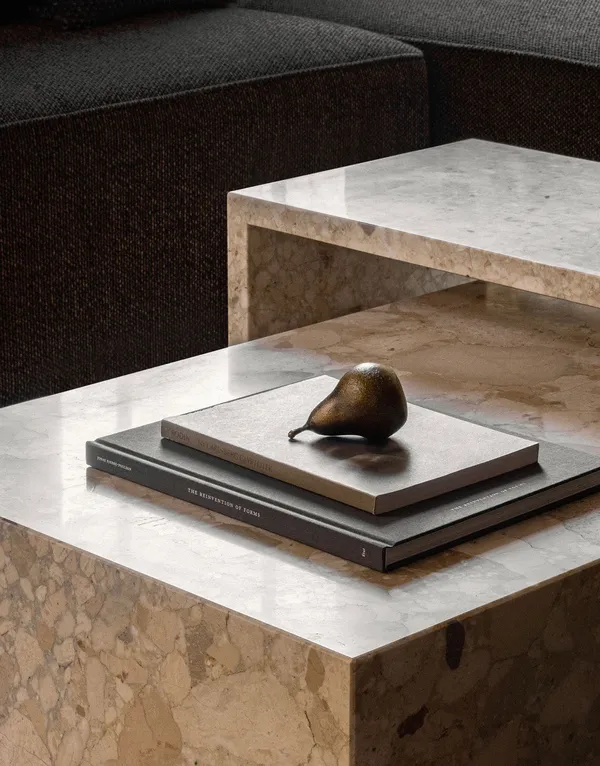 Plinth Low Sofabord 100x60 cm Kunis Breccia Marmor