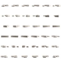 Grand 4-Seter Sofa Divan Høyre åpent endestykke med Fotskammel Moon White