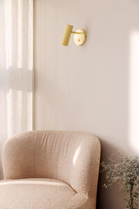 Hubble Væglampe Brushed brass