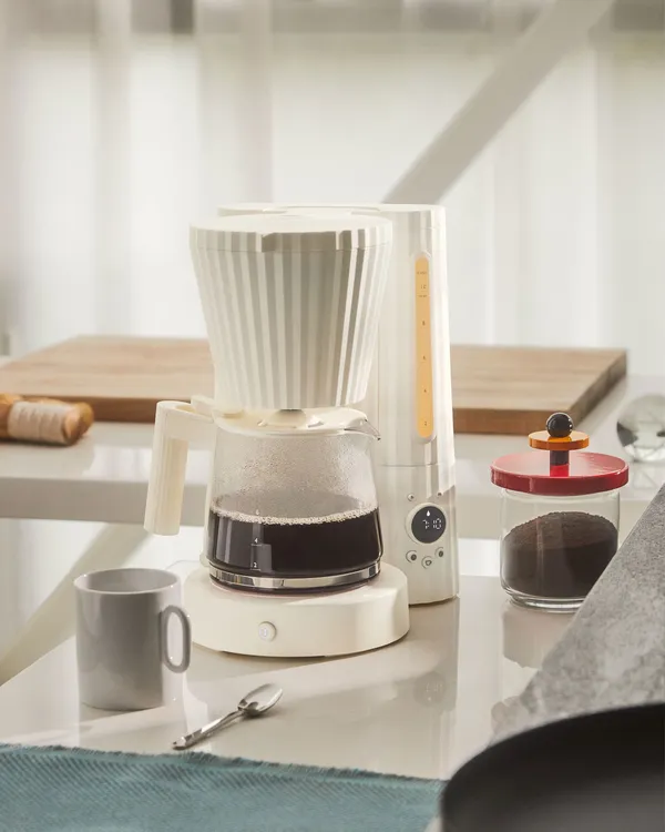 Plisse Kaffebryggare Vit