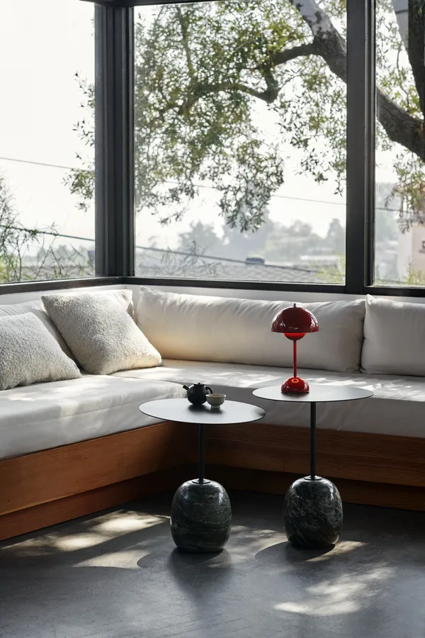 Flowerpot VP9 Bordlampe Bærbar Vermilion Red
