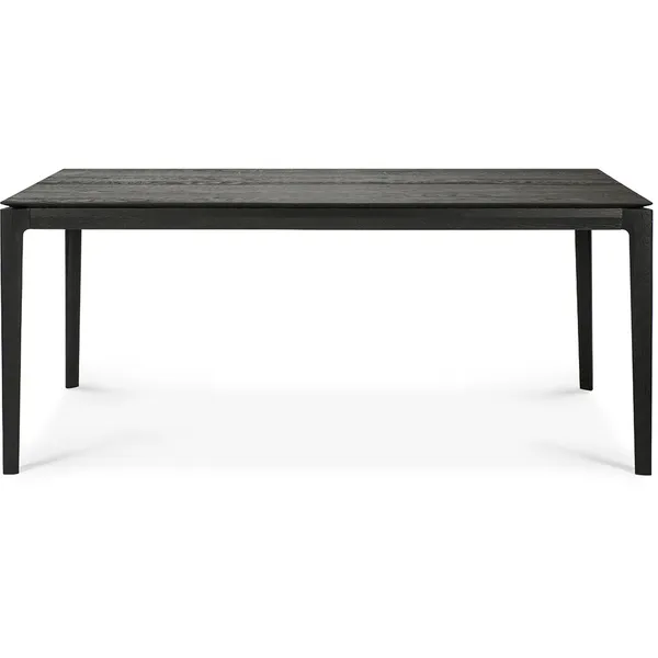 Oak Bok Spisebord Forlengbar Svart 180-280x100 cm