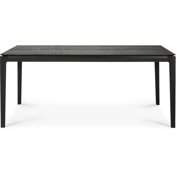 Oak Bok Spisebord Forlengbar Svart 180-280x100 cm