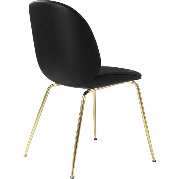 Beetle Stol Klädd Brass Base/ Sierra Black
