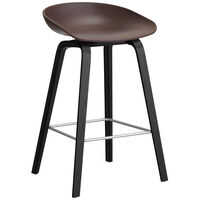 AAS 32 2.0 Barstol 65 cm Sortlakeret Eg / Raisin
