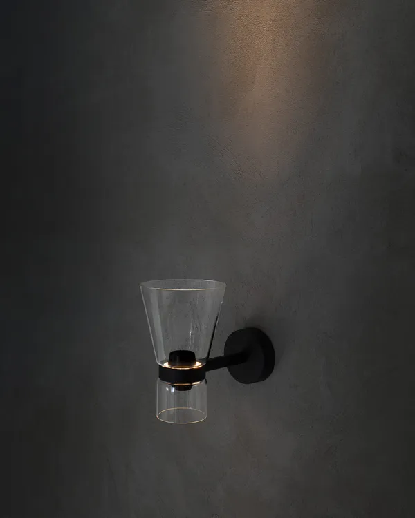 Nocturne Vägglampa Cone Svart