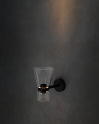 Nocturne Vägglampa Cone Svart