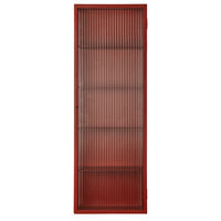 Haze Vægskab Ribbet Glas 35x100 cm Oxide Red
