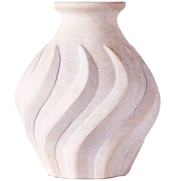 Swirl Vase Stor Hvid
