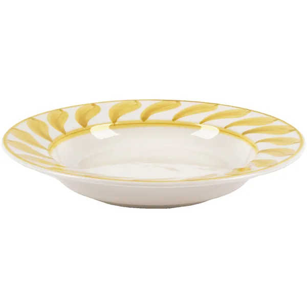 Swirl Dyb Tallerken 22 cm Gul