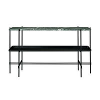 Ts Console 2 Hyllor Svart/Grön Marmor