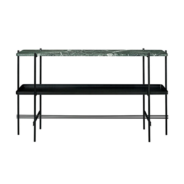 Ts Console 2 Hyllor Svart/Grön Marmor