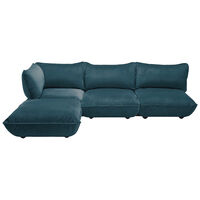 Sumo Corner Sofa Velvet Petrol