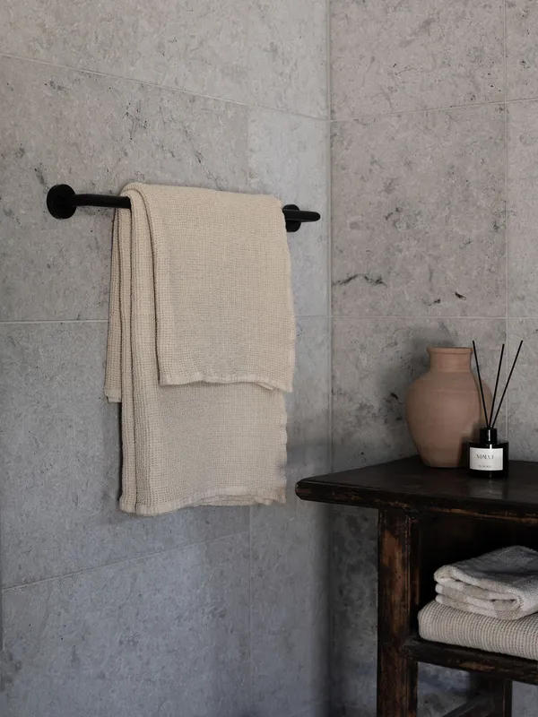 Nella waffle Pyyhe 100x150 cm Beige