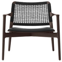 Cabin Loungestol Mørk Eik / Black Leather