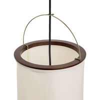 Silk Lantern Lattiavalaisin Natural White Silk / Musta