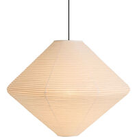 Paper Shade Diamond 80 Lampeskærm Classic White